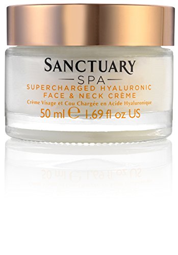 Sanctuary Spa Hyaluron-Gesichtscreme, Supercharged Hyaluron Gesicht und Hals Crème, 50 ml