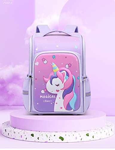 Unisex Backpack for Boys Girls, School Bag Travel Backpack Shoulder Bag For Spine Protection - Unicorn3