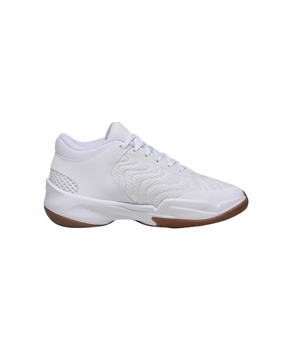 PUMA | Court Pro 2 Youth Basketball Shoes | White-Gum | 3UK 1