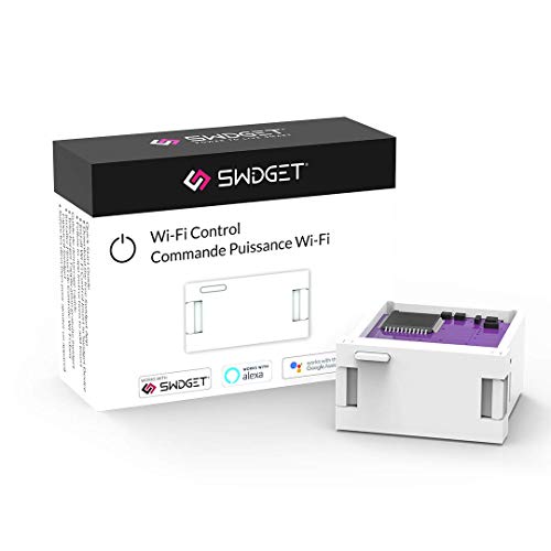 Wi-Fi Control Insert – Smart Home Device with Wi-Fi Control for Smart Home Automation – Compatible with Swidget Outlets & Switches for Power Monitoring and Remote Control