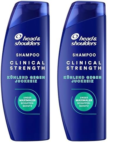 Head & Shoulders Cooling Itch Rescue Anti-Schuppen Shampoo mit Selensulfid 400ml, Clinical Strength, Bekämpft Hartnäckige Schuppen und Juckreiz, mit Intensivem Kühlendem Menthol (Packung mit 2)