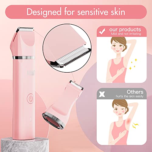 Aibrit Pro A02ZH Electric Bikini Trimmer For Women - 2 In 1 Electric Lady Clipper Pubic Hair Groomer Painless Hair Removal Razor Body Shaver thumb #7
