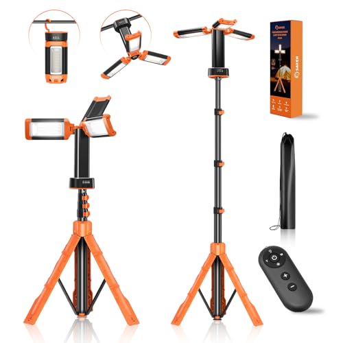 Image of Saker Portable Camping Light with Stand Work Light 12000mAh with Remote