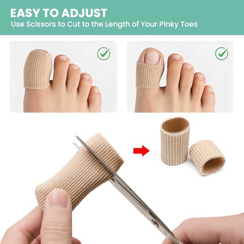 Image of Welnove Gel Toe Cap - 12 Pack Toe Protector for Women Men - Cushions and Protects to Cover Toes, Relief Toe Pain from Ingrown Toenails, Corns, Blisters, Hammer Toes (Multi-Size)