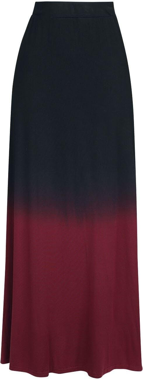 Black Premium by EMP Damen schwarz-roter Rock mit Farbverlauf