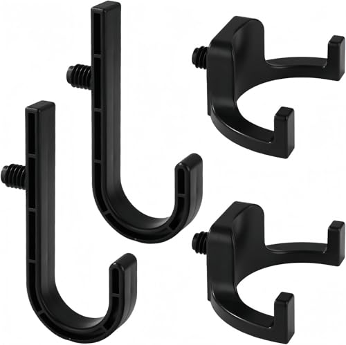 GHYTRIGEN 4 Pcs Storage Shed Hooks for Suncast/Craftsman,J/U-Shaped Tool Hook Suncast Shed Accessories,Storage Shed Shelves Accessories for Organizing Tool, Ladders, Bulk Items