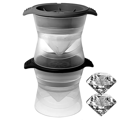 Molde para cubos de hielo diamante 2 piezas miniatura 1