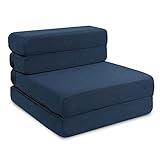 Milliard Tri-Fold Foam Folding Mattress and Sofa Bed for Guests- Single Size (75'x25'x4.5')