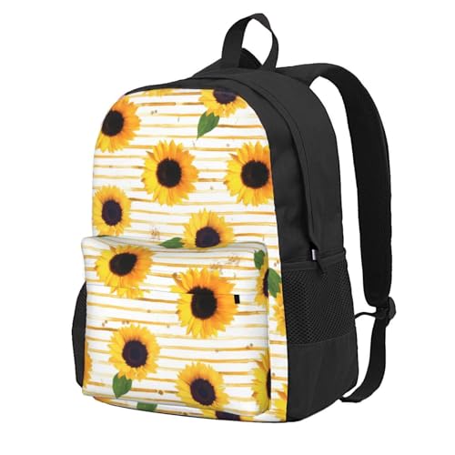 Sac à dos tournesol étanche idéal pour pique-nique et camping nature