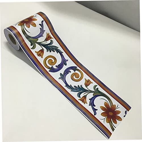jojofuny Adesivo De Parede Linha Da Cintura Adesivo De Azulejo Vintage Borda De Parede Adesiva Decor
