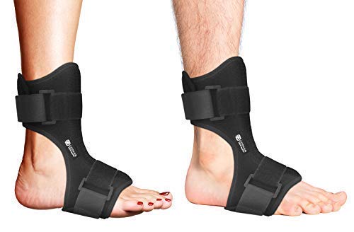 Copper Compression Plantar Fasciitis Night Splint - Drop Foot Orthopedic Brace And Dorsal Planter Fasciitis For Right Or Left Foot. Night Splints Support Sleep, Recovery, Tendonitis, Arthritis #TOP4