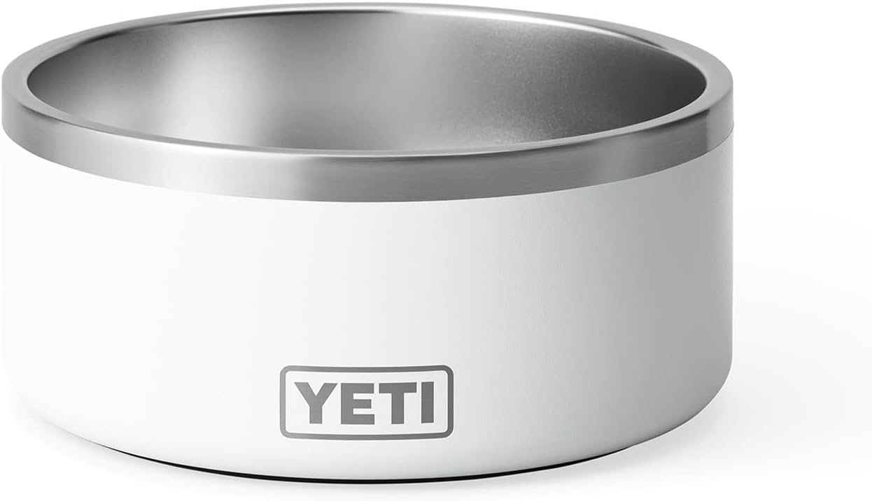 YETI Boomer, Stainless Steel, Non-Slip Dog Bowl, White, 8