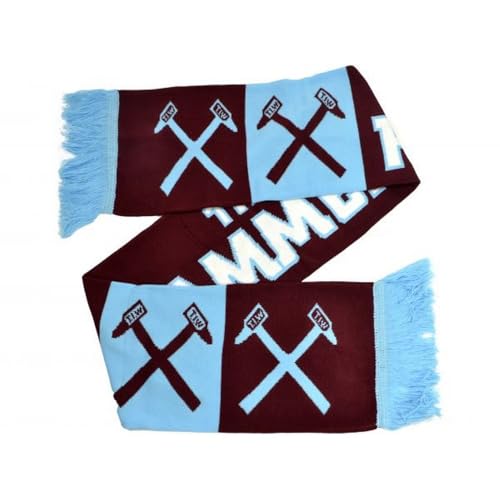 West Ham United English Premier League Hammers Scarf - Authentic EPL, 4 1/2 feet