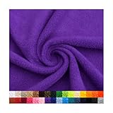 Pico Textiles 2 Yards Bolt - Purple Solid Fleece Fabric - Solid Color Fleece Fabric - Sold by The Bolt - Variety of Colors - Ideal for Sewing Projects, Scarves, No Sew Fleece Throws and Tie Blankets.