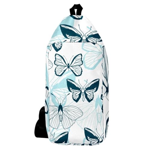 Sac à dos à bandoulière papillon bleu pour alléger vos épaules et ranger vos essentiels