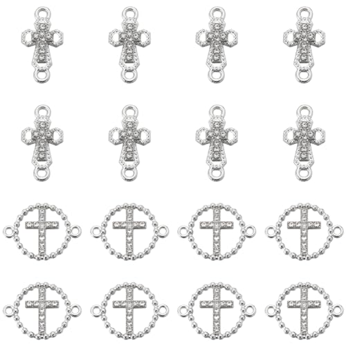 Breloques croix en zircones scintillantes pour éviter les bijoux ternes faits main
