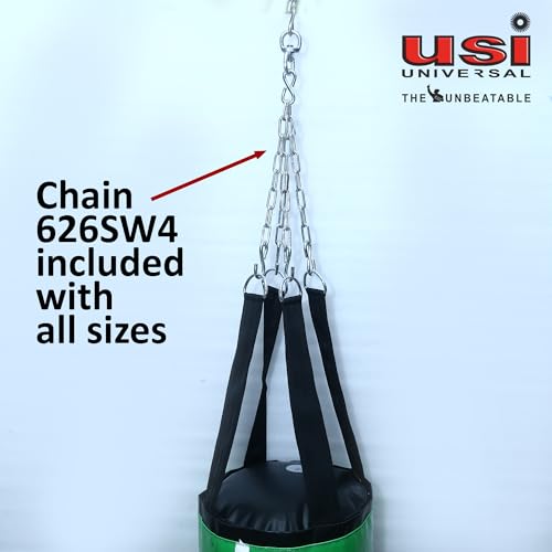 Image of USI Universal 626N Crusher Nylon Filled Punching Bag /Heavy Boxing Bag for Boxing Martial Arts Kickboxing Training, Nylon Material, Long Hanging Straps Punch Bag, Dia 33cm (3 Feet (90cm))