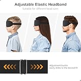 Gritin 100% Blackout Sleep Mask for Women & Men-Zero Eye Pressure Eye Mask for Side Sleepers, 3D Cutout Eye Movement Friendly, Ultra Soft & Comfortable Blindfold for Sleep/Travel-EarPlugs Included - Image 8