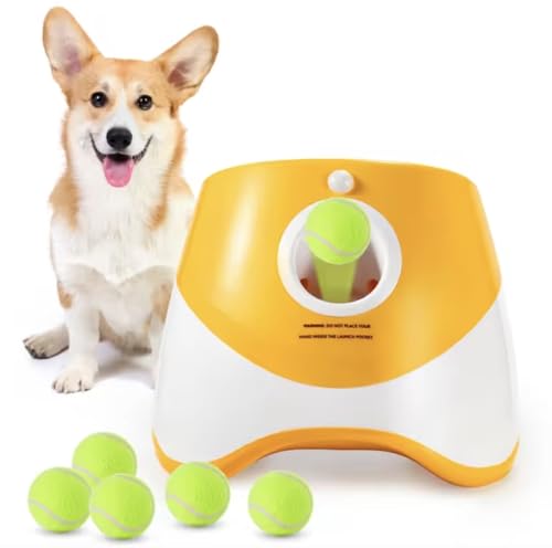 Automatic Dog Ball Launcher. Tennis Ball Thrower for Small and Me...