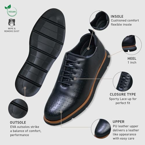 Image of Neeman's Flexy Brogues for Men | Formal, Classic, Versatile & Minimal Design | Perfect for Office, Casual