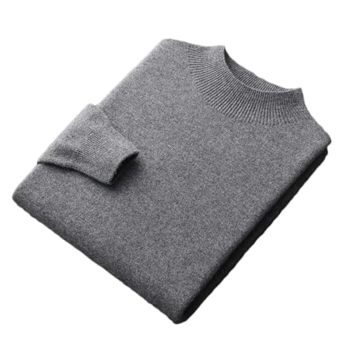 Autumn and Winter semi-high Collar Men's Cashmere Sweater Solid Color Wool Men Knitted Sweater2