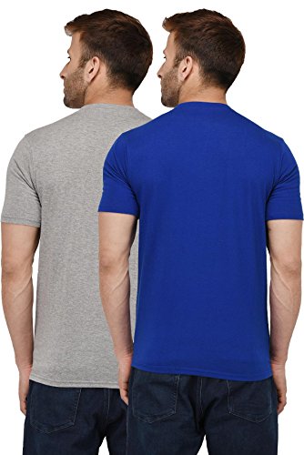 Image of London Hills Solid Cotton Blend Half Sleeve Regular Men Round Neck Tshirts | T Shirt For Man | Tshirt | Shirts Men | Tshirt For Man | T-shirt | T-shirts | Stylish | Gym Wear For Workout | MultiColored
