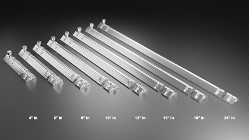 Image of Atlantic Triangle Tower Bolt 4 inch, Tower Bolt for Main Door and Bathroom, Door Latch for Bedroom, Tower Bolt for Home, Offices, Doors, Windows, Easy to Fit, S.S. Finish, (Pack of 4 Pcs)