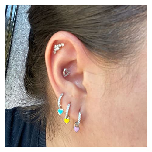 Boucles d'oreilles cœur émail : le bijou mignon contre le teint terne