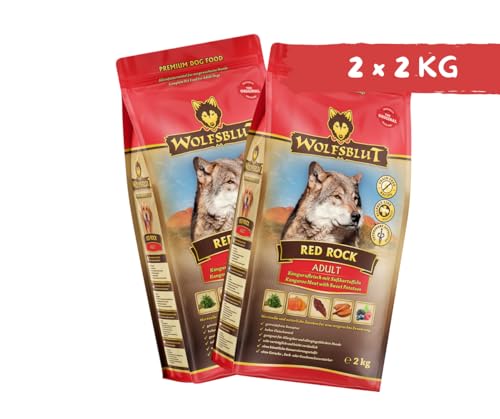 Wolfsblut Hund Adult | Trockenfutter | Multi Bundle | Mix Paket | Sparpaket | 2 x 2 kg | Verschiedene Sorten (2 x 2 KG, Red Rock)