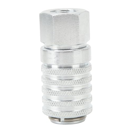 PD-Stahl-Testanschluss der Serie PD242, Schnellkupplung für Diagnosegeräte mit Innenrohrgewinde, 1/8 Zoll Körpergröße, 1/4 Zoll - 18 NPTF-Gewindegröße, 2,12 Zoll Länge