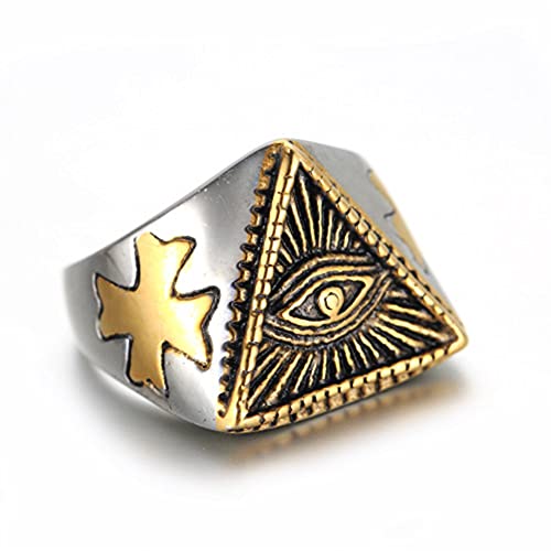 MYSPTM Homme Femme Bague Viking Vintage Bague Amulette Nordique Bague Franc-Maçonnerie Cover