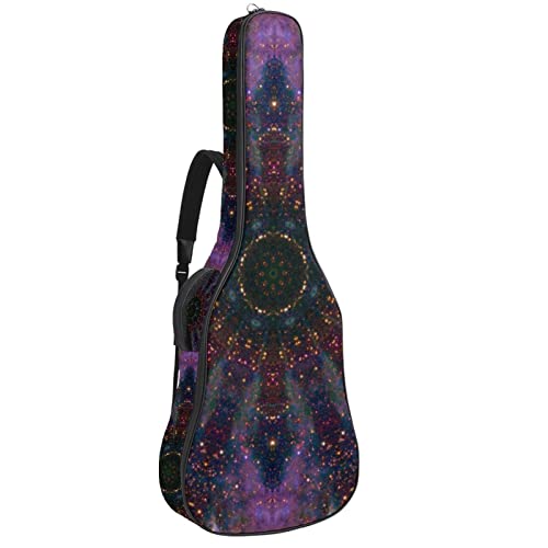 Housse pour guitare acoustique Mandala, 1 cm d’épaisseur rembourrée, étanche, 101,6 cm, 101,4 cm, 102,7 cm, Multicolore… - Les Beatles, Paul McCartney, John Lennon, RIngo Starr, George Harrison Housse pour guitare acoustique Mandala, 1 cm d'épaisseur rembourrée, étanche, 101,6 cm, 101,4 cm, 102,7 cm, Multicolore…