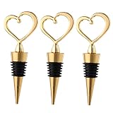 Parliky 1 set 3 pcs Decorative Gifts Heart Decoration Presents Cork Saver Wine Wedding Guests Proof-