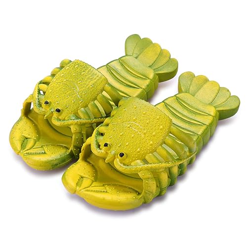 Image of JOYEAR Lobster Flip Flops - Slipper & Slide Pool Beach Shower Shoes in Deep Red