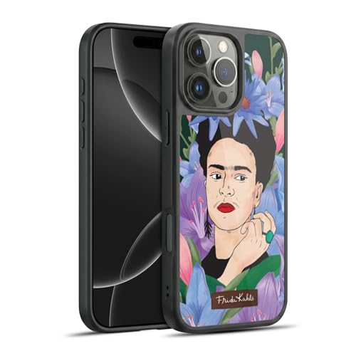 Coque Gel iPhone 16 Pro Max Frida Kahlo Lys Portrait 3 Antichoc