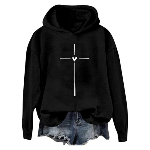 Sweat à capuche femme ample décontracté col rond doublé molleton doux