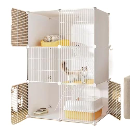 猫の家 ペットケージ屋内犬ケージ家庭用猫ヴィラキャッテリー猫キャビネット猫の巣猫ハウス大空間猫ケージ 猫用品(3)