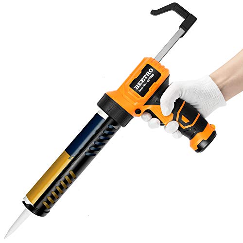 BEETRO Cordless Caulking Gun, 6V Automatic Adhesive Gun, 1/10 or 300ML Tube, 70mm/min Caulking Speed, Using 4 AA Batteries (Not Include)