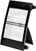 Produktbild rido/idé 3-Monats-Tischkalender (2025), 1 Seite = 3 Monate, 90 × 120 mm, schwarz