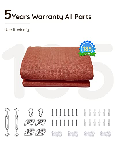 Quictent 20x26ft Sun Shade Sail for Patio, 185GSM Heavy Duty Rectangular Outdoor Sunshades UV Block Outside Canopy Cover for Backyard - Image 4