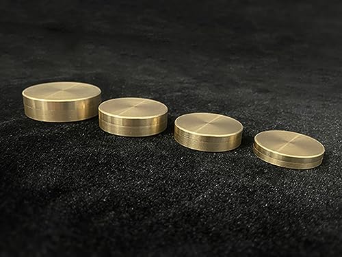 ZQION Scatola annidata (ottone) Primo piano Trucchi di magia Moneta Puntelli Magici Illusioni Mentalismo Firmato Coin Scompare Riappare