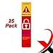25 Pack Max magnetics Lockdown Magnetic Strips for Door Frames - High-Density Magnet Security Devices for School & Office - Strong Adhesion & PVC Top Layer, Smooth Opening & Closing
