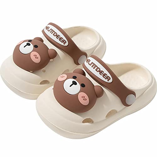 Children's slippers cartoon bear cave shoes anti-slip anti-collision sandals summer