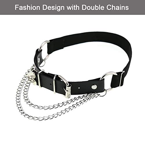 Adjustable Leg Garter with Chains, Elastic Punk Thigh Garters for Women, 1 Pair4