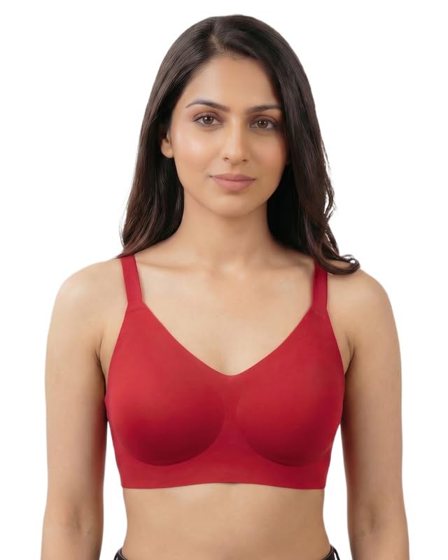 Image of Women's Cotton Padded Full Coverage Bonded Bra | Seamless T-Shirt Bra | Wire-Free | Breathable Cotton Fabric | Elastic-Free Bottom Band & Armholes | No Marks, No Digging | Pack of 1