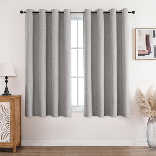 CUCRAF Opaque Curtains Decorative Eyelet Curtain Thermal Cur