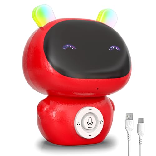 Image of Mirana Mr. Robot | Smart Interactive Talkback Toy for Kids | USB Rechargeable Type-C | in-Built Music | Best Gift for Boys & Girls 2 3 4 5 6 7 8+ Years (Red)