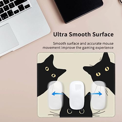 Haukea Cute Funny Cat Mouse Pad Cool Anime Square Mouse Pads For Desk Wireless Mouse Office Decor Desk Accessories Small Mouse Pad For Computer thumb #1