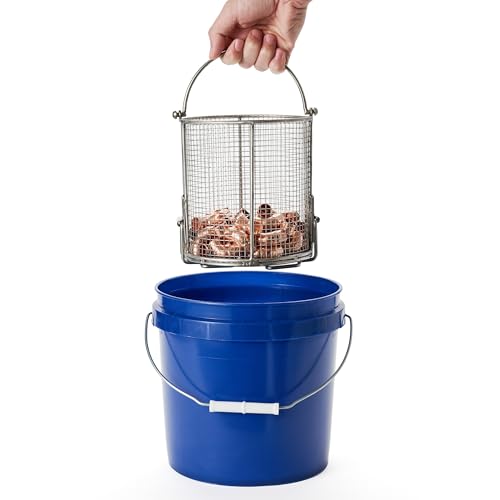 Cleaning Basket - 6-1/2" Diameter x 7" H - 1/4" Mesh - Bucket