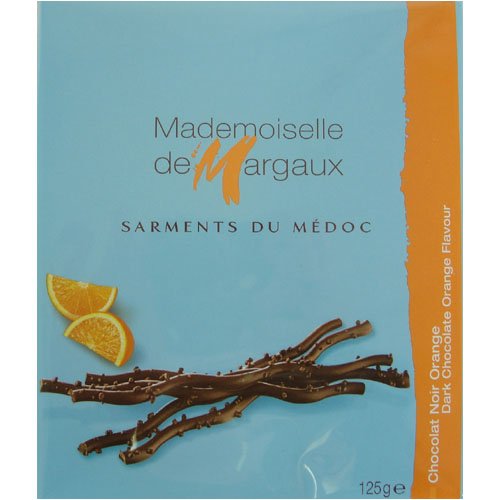 Mademoiselle de Margaux Dark Chocolate Twigs with Candied Orange 125 gr